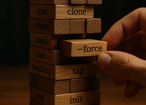 Una representación gráfica de Jenga con Palabras