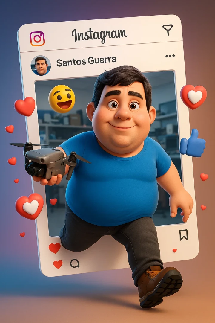 Una representación gráfica de Muñeco 3D en Instagram